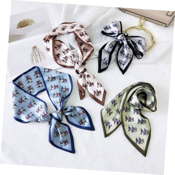 1 st Creative Stylish Kvinna Handväska Tryck Mode Armband Rosa Tillbehör Hårband Scarves Halsduk Sjal