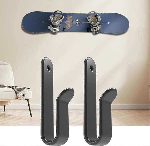 Horisontella väggfästen för snowboard, snowboardväggställ för förvaring av snowboard, snowboarddisplay [MI]