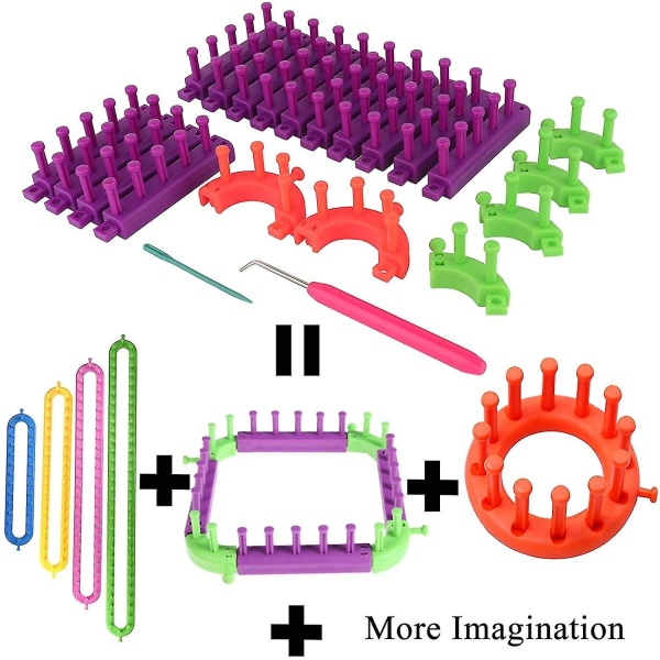 Flexible Loom Set Adjustable Knitting Loom Set