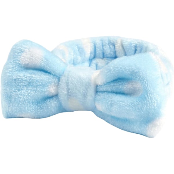 Hodebånd for kvinner, fluffy hårbånd for ansiktsvask, elastisk sløyfebånd, korallfleece hodebånd