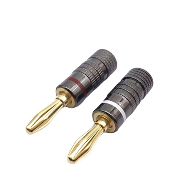 INF Bananpluggar guldpläterade 4 mm 16-pack