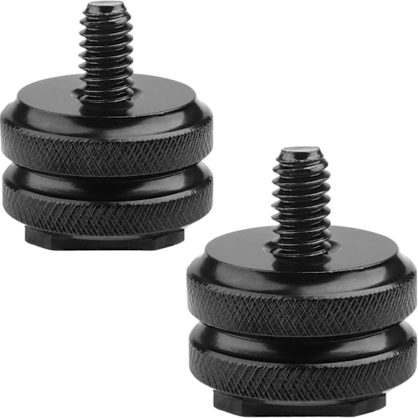 Kamerablixtfäste till 1/4\"-20 stativskruvadapter, blixtfäste för kamerautrustning (2-pack)