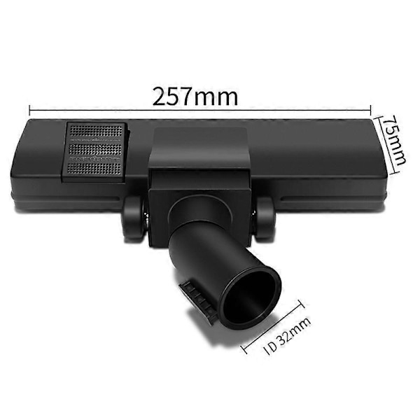 32 mm Universal Dammsugare Euro Golvborste Huvud Borstfäste för Golv och Matta Kombinationsverktyg