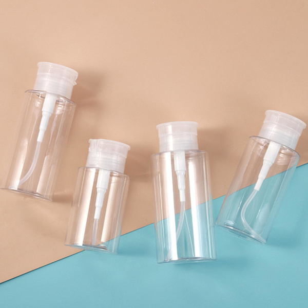 3x Painettava Pumppupullo Annostelija Uudelleentäytettävä Kirkas Kynsilakalle 150ml 300ml Other
