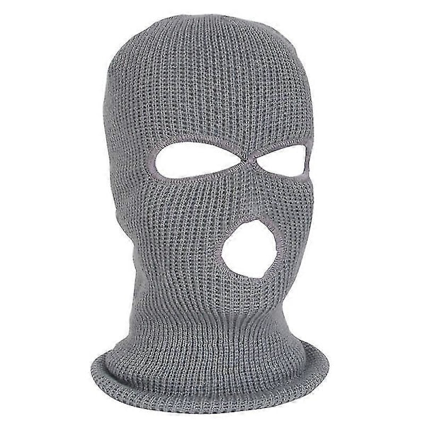 Hette Balaclava Lue Hettegenser Taktisk Full Ansikts Ski Maske Grey