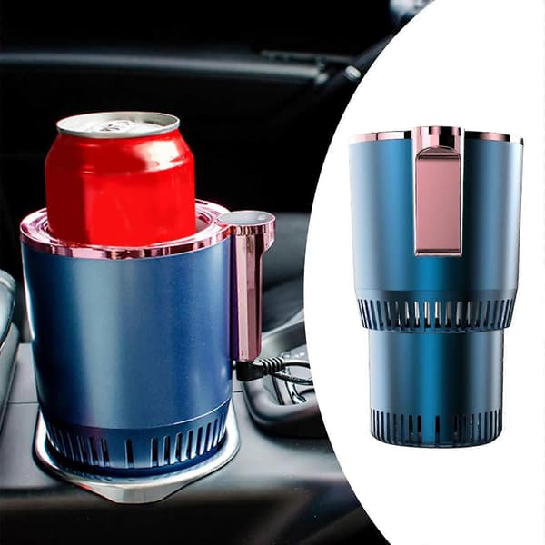 2-i-1 Smart Bilmugg Auto Bil Kyl- och Värmemugg Dryck Kyl och Varm Violet