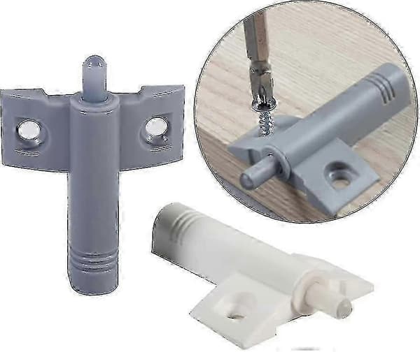 10 stk Bløde Lukning Dæmper Skab Skuffe Dør Dæmper Lydløs Bløde Buffere Lukker Til Køkken Badeværelse, 60*46mm(grå)