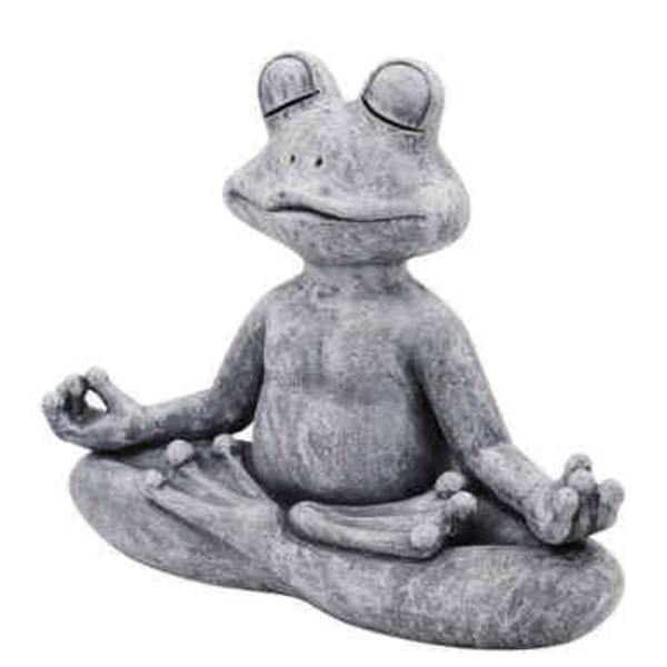 Mediterende frø meditation frø udendørs dekoration have statue harpiks ornamenter have gård design
