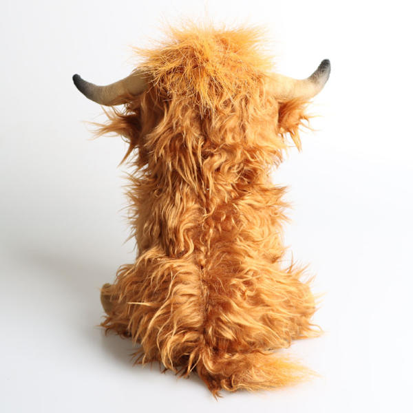 Highland-ko plush-dukke med langt hår ko-legetøj