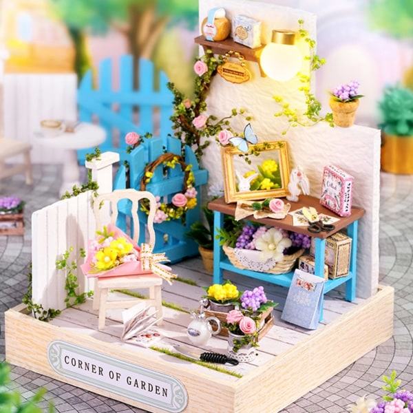 DIY Dockhus Miniatyr med Möbler Trä Mini Hus Kits Rum Dekorationer Hantverk Present till Tonåringar Vuxna Kvinnor Män null - 2