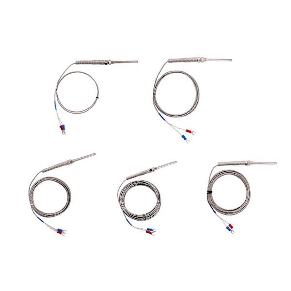1/2/3/4/5m 50mm Sonde K-type Termoelement Temperaturføler Måler M8 Gevind Qinhai 1M