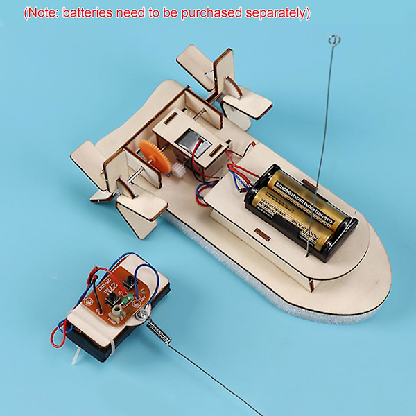 Navigationsratt Skepp DIY Trähantverkssats Fjärrkontroll