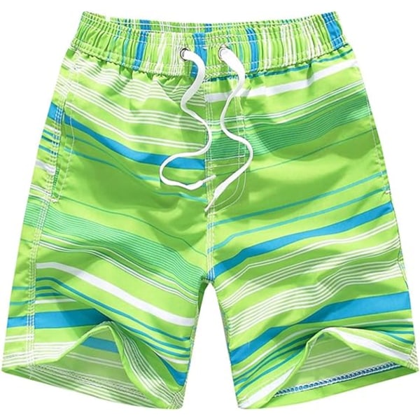 Voksen Strandshorts Menn Kvinner Gutter Jenter Badebukser Badetøy Surfing Bukser Boardshort 100-191cm Lime Green 3-4 Years