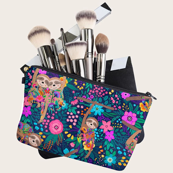 Sminkväska, Resekosmetikaväska, Makeup-väska, Researrangörväska, Bärbar Resväska för Kvinnor Damer Flickor