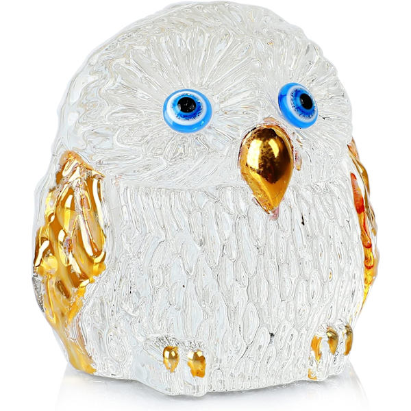 Krystalugle Figur Collectible, Guldmalet Glasdyr Ornamenter, Glasugle Papirvægt Hjemmebord Dekoration