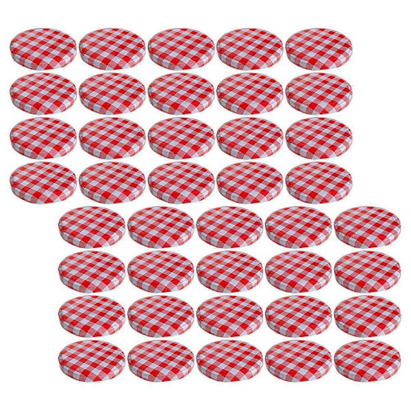 40 kpl Ilmatiiviitä Säilytyspurkin Kansi Lasipurkin Kansi Monikäyttöiset Purkin Kannet Tiiviit Säilytyspurkin Kannet As Shown 8.60X8.60X1.20CM