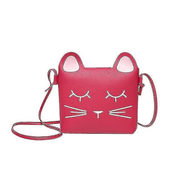 1 Ruusunpunainen Söpö Lady Cat -laukku, matkapuhelinlaukku