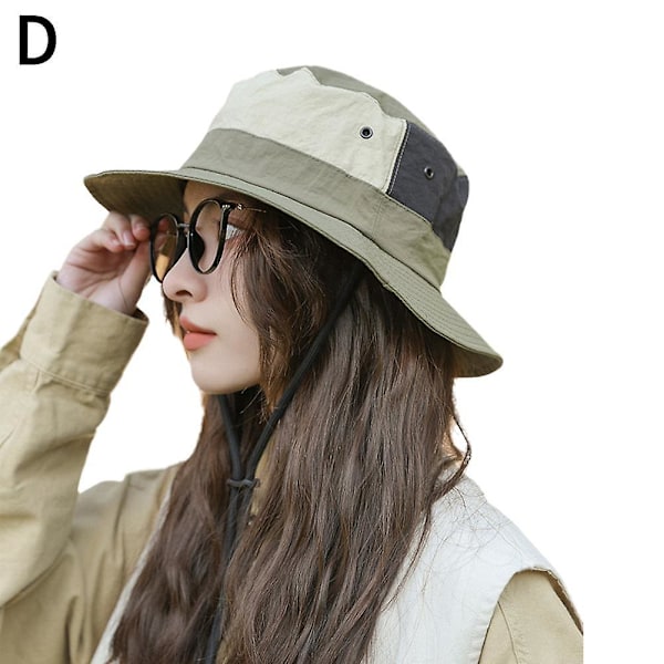 Snabbtorkande Vattentät Unisex Fiskehatt - Perfekt för Sommarvandringar! Military Green