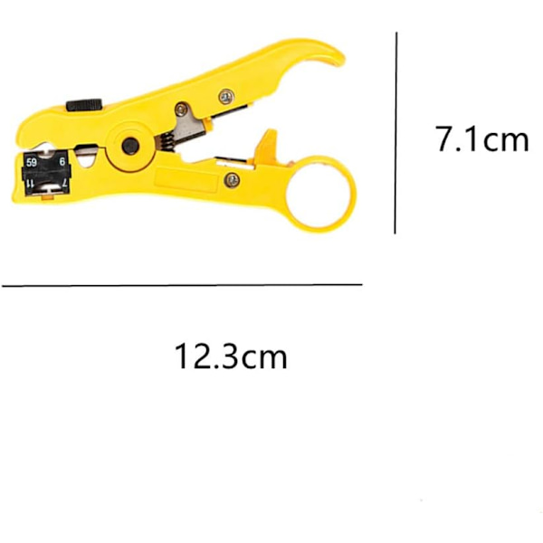 Universell kabelavbitare för platt eller rund UTP Cat5 Cat6-kabel koaxial avbitare