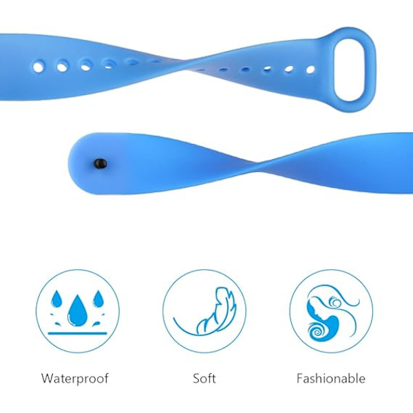 Rannekkeen Vaihto Xiaomi Mi Band 5 ja Mi Band 6:lle Yhteensopiva Silikoninen/Neulotu/Ruostumattomasta Teräksestä Valmistettu Vaihtokellohihna Säädettävä Urheiluhihna pink+Yellow+Blue 5,6