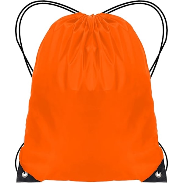Trekksekker, Svøm PE-sekker Trekksekk Treningsbag for Barn Voksne Streng Svømming Sportsbag for Skole Sport Svømming Trening Reise Orange