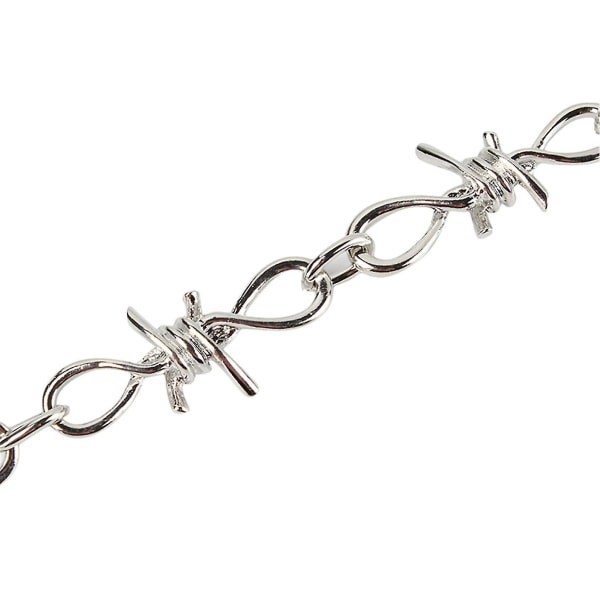 Gotisk Punk Pigtråd Torne Brombær Lænkekæde Armbånd