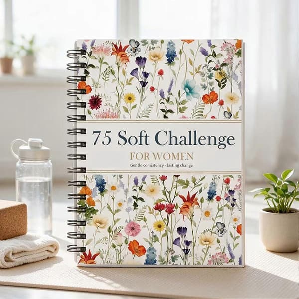 75 Soft-Challenge Journal til kvinder En praktisk tracker til at overvåge dine fremskridt-træninger og velværemål