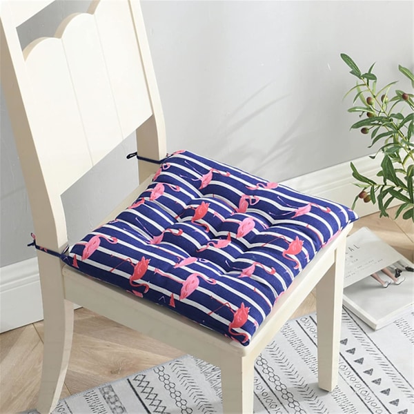 Stolputer for Spisestuestoler, Sett med 1, Dyreprint Hage Stolputer 40cm, Sitteputer for Kjøkkenstoler