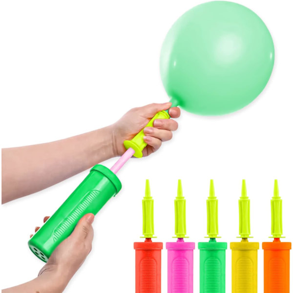 Ilmapallopumppu Manuaalinen Ilmapallojen Pumppu Sopii Ilmapallokaarelle Konfettipalloille Juhlille Ilmapallokranssiin Sopii Kuntoilupalloille ja Joogapalloille Green