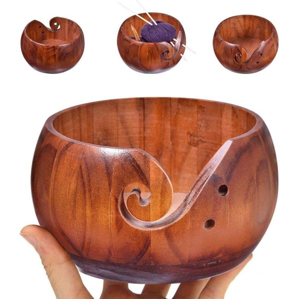 Wooden Yarn Bowl Rack 14cm-16cm