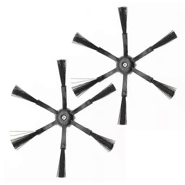 2 st 6-armad sidoborste för Roborock S5/S6/S5 Max/S6 Max/S7/S7 MaxV/S8/S8+/S8 Ultra dammsugare E