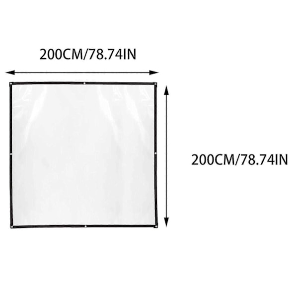 Klar presenning, dekker & All Clear presenninger laget av vanntett og rivebestandig vinylbelagt PVC-materiale White 2*2m