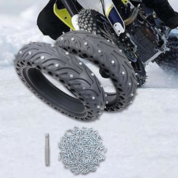 100 st Däckdubbar Skruv i Dubbar Karbidskruvar Snö Däck Dubbar Anti-Halk Dubbar för Cyklar Scootrar Motorcykel ATV 4x9mm Optional