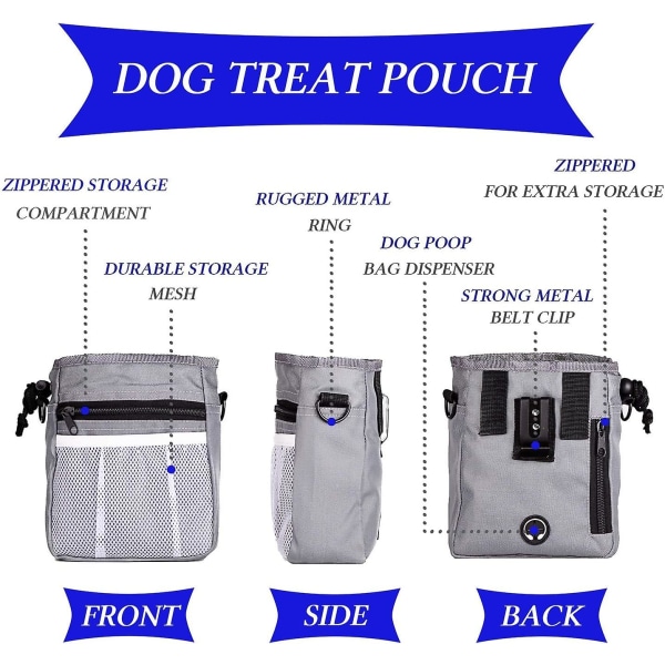 Träningsväska för hundbehandling är en lätt att bära husdjursleksak