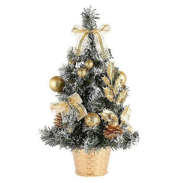 Mini lille juletræ uden LED-lys Bordplade Kunstig julepynt Gave 30cm silver