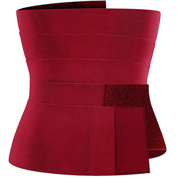 Snatch Me Up Bandage Wrap Lændestøttebælte Justerbare Komfortable Rygstøtter til Lindring af Lændesmerter Red 3m