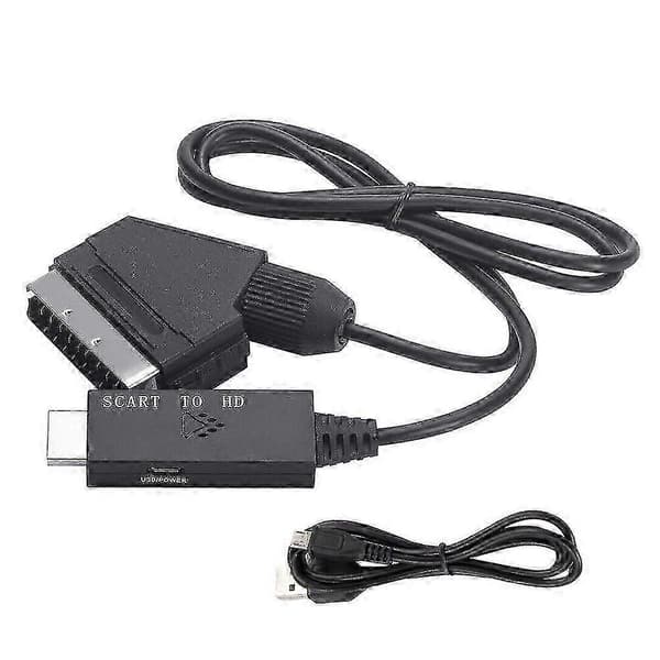 Scart til HDMI-kabel videoadapter Scart til HDMI-omformer Scart til HDMI-adapter