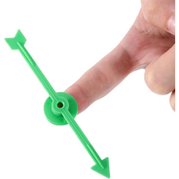 Spinner-spil - 25 dele - Plastik - 5 farver - Til skole- og social brug - 10 cm