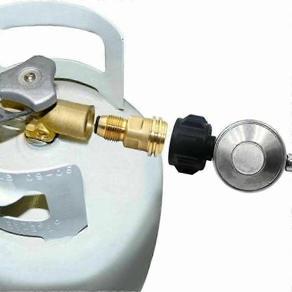 Propanadapter Konverterar POL LP Tank Serviceventil till QCC1 / Typ1 Slang eller Regulator