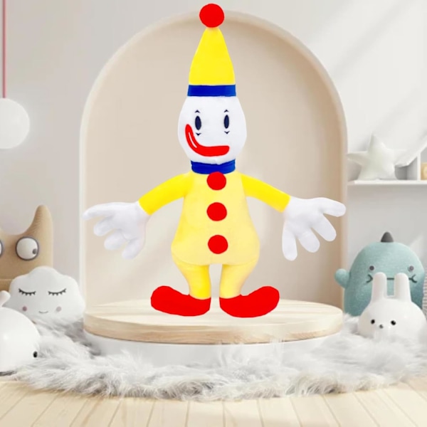 Super JAKES Den fantastiska cirkusen plysch, Ny cirkus Pomni och Jax plyschleksak, Söt plyschfigurdocka för barn och vuxna Yellow