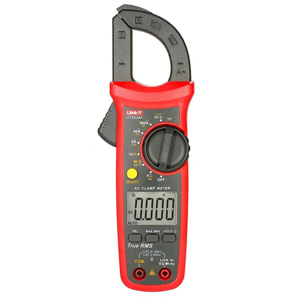 UNI-T UT202A+ 6000 Teller Digitalt Strømtang True RMS Multimeter Tang Amperemeter Voltmeter NCV Te