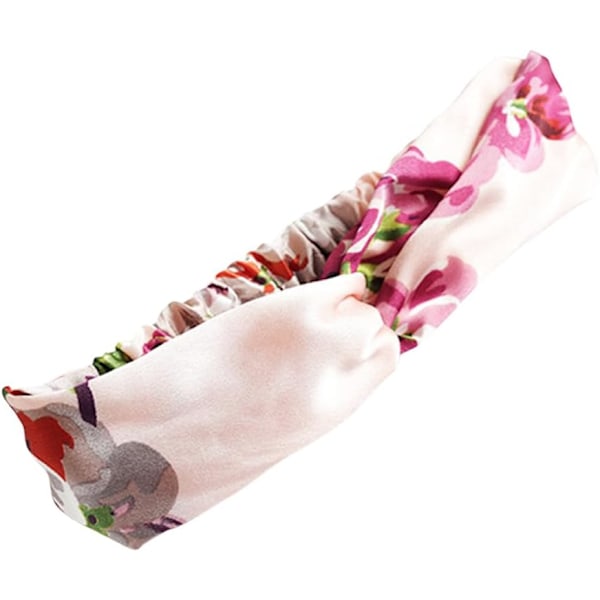 1 stk Hårbånd 1 Pakke Hodebånd for Kvinner Elastisk Hodebånd Sklisikkert Mote Kvinners Turban Hode Apricot powder