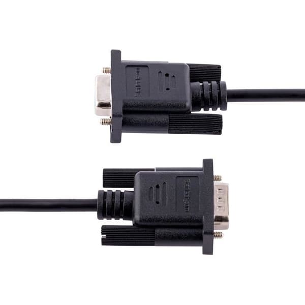 RS232-sarjakaapeli - 3m - DB9 uros/naaras - Null Modem Crossover - Al-Mylar-suojaus - DTE-laitteille