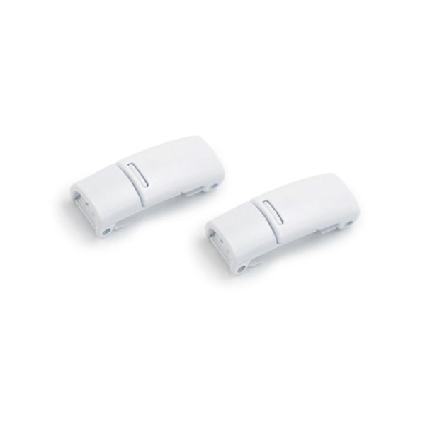 2 stk Lazy Magnetiske Metal Snorspænder Snøreløse Snorspænder Knapper Børn Voksne - SNNGV White