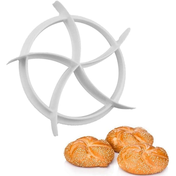 2 stk Plast Pastry Cutter Baking Bread Roll Mold Dough Cutter Sett Bread Cutter Verktøy Baking Verktøy og Tilbehør