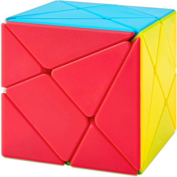 3×3 Magic Speed Cube Axis Cube Stickerless Glatt Profesjonell Puslespillkube 3D Hjernepuslespill Magisk Leke Pedagogisk Rask Kubeleker for Barn, Voksne