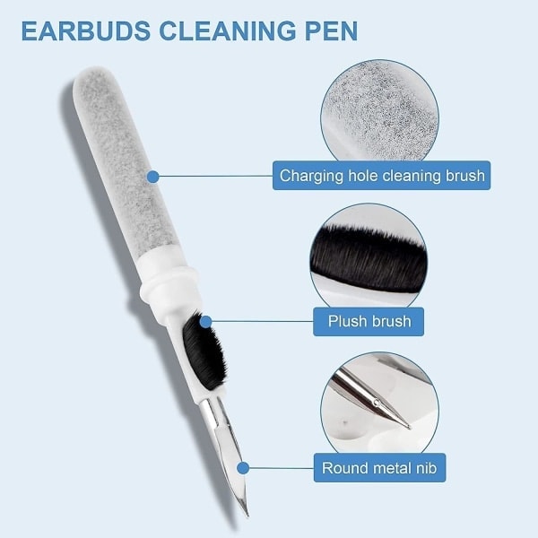 3-i-1 Rensesett for Airpods Hodetelefoner - Støvfjerning for iPhone 11