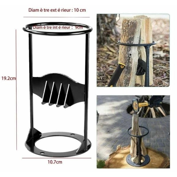 Vedklyvare Kraftfull vedklyvare Gjutjärn Manuell protokoll Klyver ved 19,2 cm