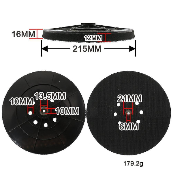 Slibeskive 215 Mm Kompatibel Med Tørresliber Einhell Tc-dw 215 Te-dw Jiujiuso