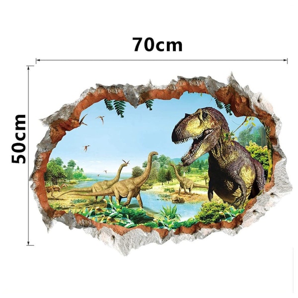 Dinosaurieväggklistermärken väggdekaler för barn, djurklistermärken